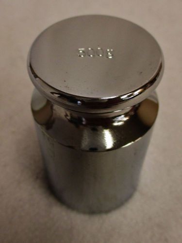 500 Gram Shiny Chrome Calibration Weight M2 Class Free Shipping