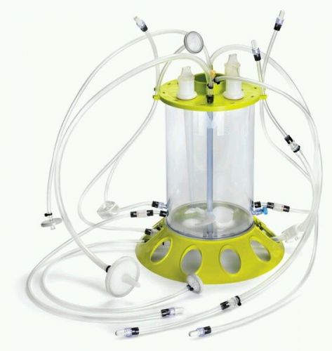 NEW 2 Millipore CR0003L200 Single-use 3L Stirred Tank Bioreactor (Green)