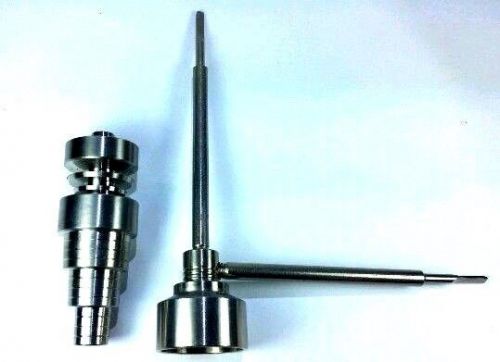 SIDEWAYS &amp; VERTICAL GR2 Titanium CARB CAP +2 WAY ScReW In Side&amp;ToP Dab Tool Nail