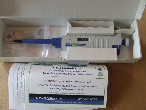 S1 Single Channel Adjustable Volume Pipette, 2-20uL