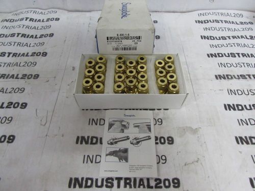 25 pcs SWAGELOK B-400-1-6 MALE CONNECTOR 1/4&#039;&#039; X 3/8&#039;&#039; NEW IN BOX