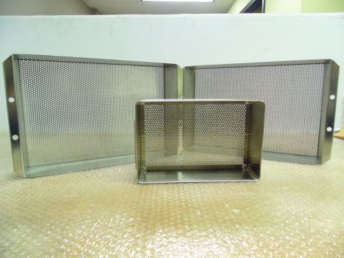 Lot of 3 codman stainless steel sterilization tray baskets for sale