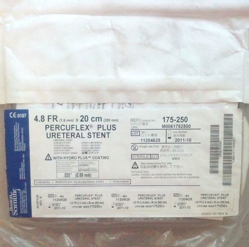 Boston scientific percuflex plus ureteral device 4.8f x 20cm ref: 175-250 for sale