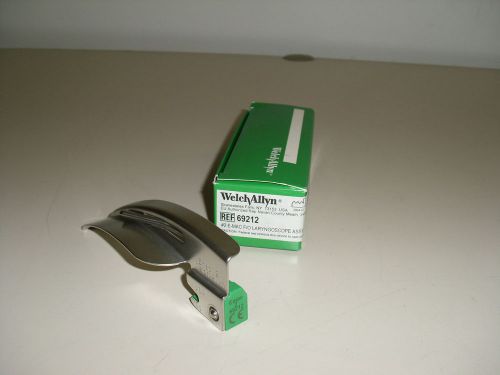 Welch Allyn 69212 #2 English Macintosh Fiber Optic Laryngoscope Blade NEW