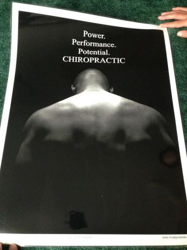 Chiropractic Poster - Power, Performance, Potential - NEW