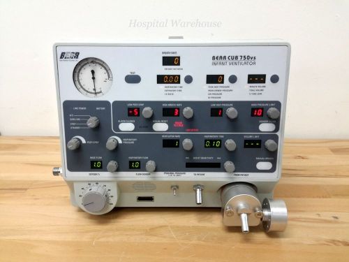 Bear Medical Viasys Bear Cub 750VS Infant Pediatric Ventilator SIMV/ IMV Lab