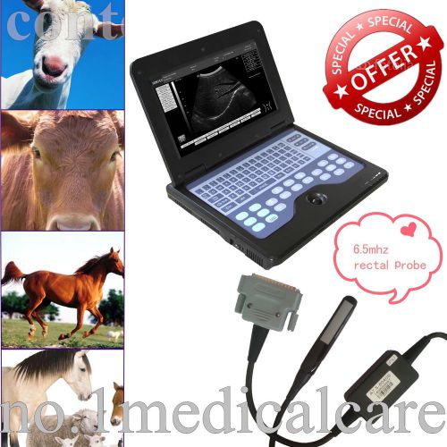 VET B-ultrasound Diagnostic Scanner 6.5M Endo-Rectal Liner Probe Laptop/Notebook