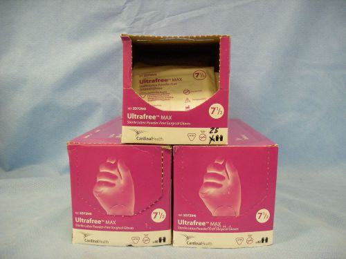 105 pkg/pr  Cardinal Health Ultrafree Max Latex Surgical Gloves #2D7294I