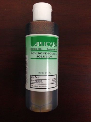 APLICARE POVIDONE IODINE PREP Solution 4 oz 82-255 NEW Antiseptic Germicide PVP