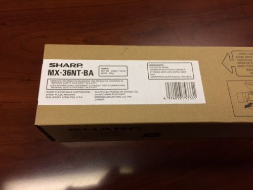 Genuine Sharp MX 36NT BA Black Toner  NEW