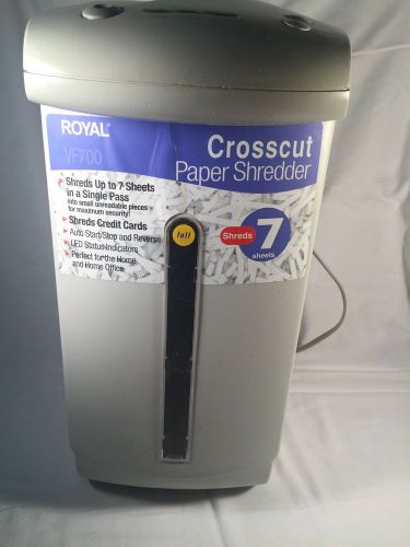 Royal VF700 7 Sheet Crosscut Paper Shredder