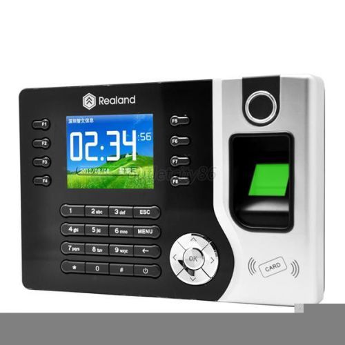 Realand a-c071 usb 200mhz fingerprint time attendance clock rfid card reader for sale
