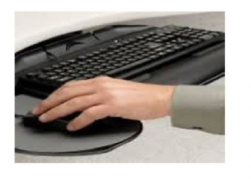 Workrite banana-board keyboard tray system with 22&#034; pinnacle arm model 2128-22 for sale