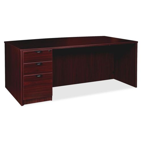 Lorell LLR79004 Prominence Series Mahogany Laminate Desking