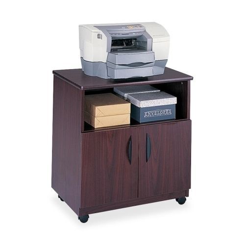 Laminate Machine Stand w/Open Compartment, 28w x 19-3/4d x 30-1/2h, Mahogany