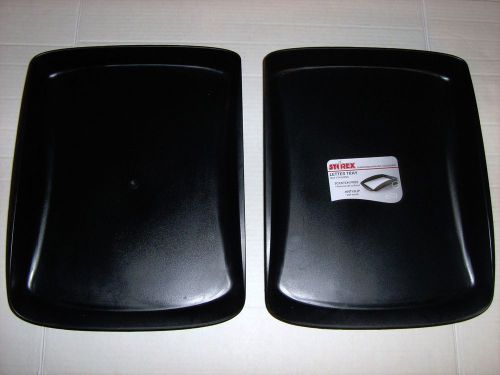 FILE TRAY DESK OFFICE LETTER SORTEX RUBBERIZED ANTI SLIP BOTTOM PAIR (2)