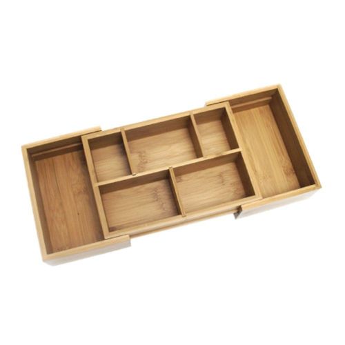 Lipper International 8191 Bamboo Expandable 16-Inch Drawer Organizer