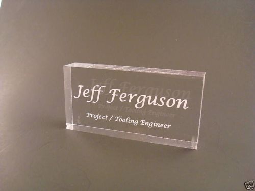 Mini Acrylic Name Plate Desk Bar Personalized Nameplate