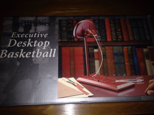 NIB Perfect Solutions Executive DESKTOP BASKETBALL Wooden Well Made Game