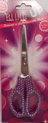 BLING SCISSORS PURPLE Right Left Handed Unique Office Desk Supplies Accessories