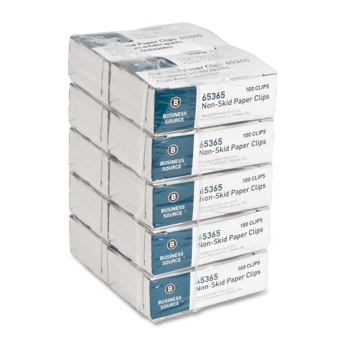 Business source non-skid paper clip - regular - 1000/pack -silver - bsn65365 for sale