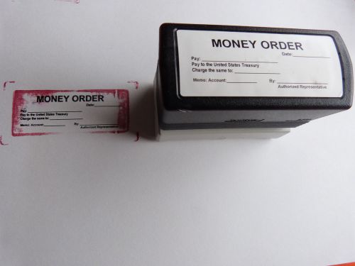 &#034;MONEY ORDER&#034; OFFICE STAMP