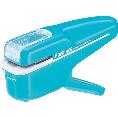 Kokuyo harinacs japanese stapleless stapler blue free shipping japan fs for sale