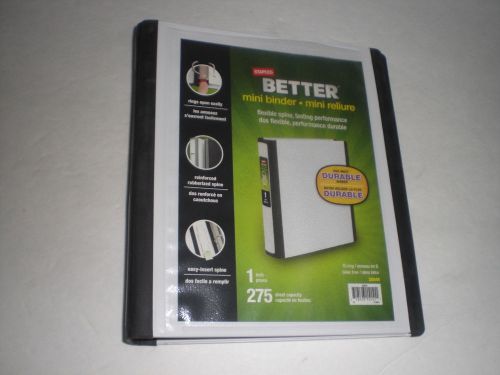 STAPLES BETTER MINI BINDER  1&#039;&#039; D RINGS