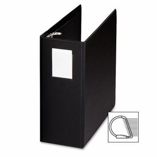 Sparco Slant Ring Binder W/Labelholder, 5&#034; Cap, 8-1/2&#034;x11&#034;, Black (SPR08901)