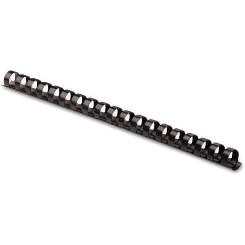 Fellowes Plastic Combs - 10.75&#034; L - 0.38&#034; Diameter - Letter - 25 / Pack - Black