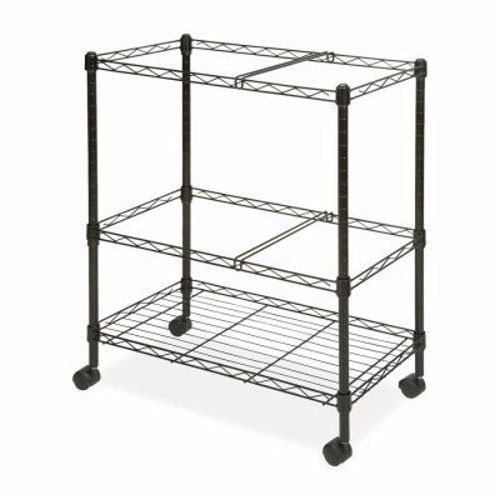 Lorell Mobile Filing Cart, 2-Tier, Ltr/Lgl, 26&#034;x12-1/2&#034;x30&#034;, Black (LLR45650)