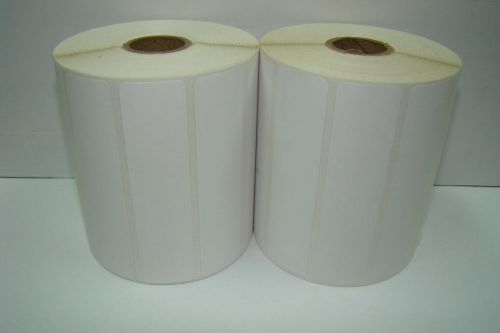 4 Rolls 2000 4 x 5/8  Direct Thermal Labels Zebra 2844 ZP450 LP2543 LP 2443