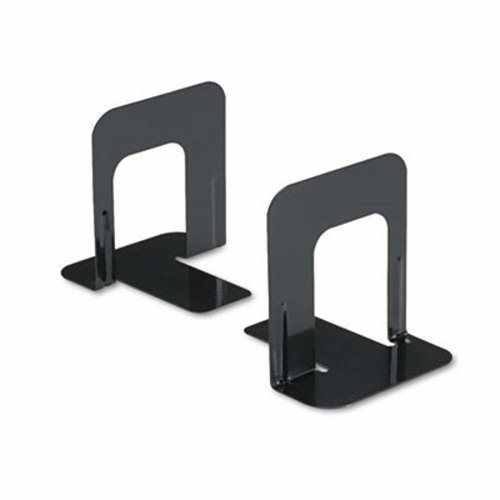 Universal Economy Bookends, Nonskid, 4 3/4 x 5 1/4 x 5, Steel, Blk (UNV54055)