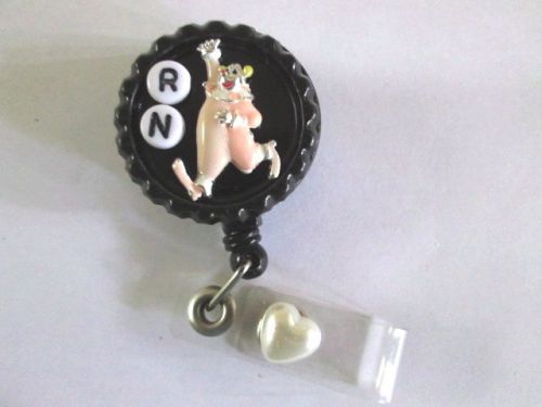 RN HAPPY CLOWN ID BADGE RETRACTABLE REEL,TEACHERS, NURSE, MEDICAL,OFFICE