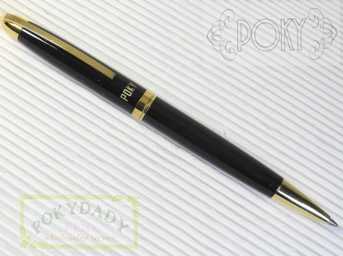 POKY BP 160 ball point pen MJ BLACK+ 2pcs Poky refills( Parker style ) BLUE INK