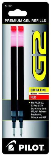 Pilot G2 X-Fine Point Pen Refill 2 Count Red