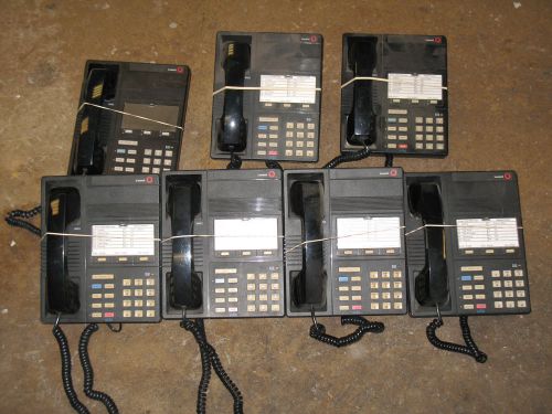 Qty 7 Lot AT&amp;T 8103 Definity Lucent Avaya Telephone Display Phone w/ Handset