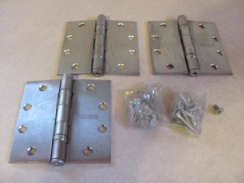 3 McKINNEY 4 1/2&#034; x 4 1/2 &#034; DOOR HINGES QUALITY HEAVY DUTY HARDWARE