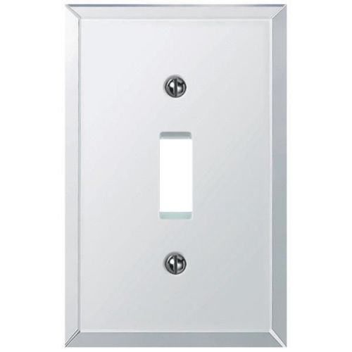 Beveled Glass Mirror Switch Wall Plate-1TGL BVL MIRR WALLPLATE