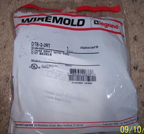 LEGRAND WIREMOLD DTB-2-2RT Floor Box Communication Bracket w/2 Ortronics Bazels