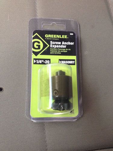 New greenlee 868 screw anchor expander,1/4-20 free shipping aj nib usa made for sale