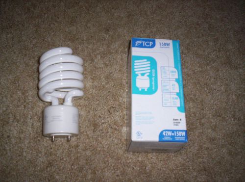 42 WATT 2700K GU24 SPRINGLAMP COMPACT FLUORESCENT LIGHT  BULB TCP 33142SP