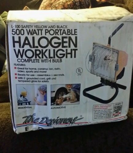 the designers edge L-100 500 watt halogen work light with bulb