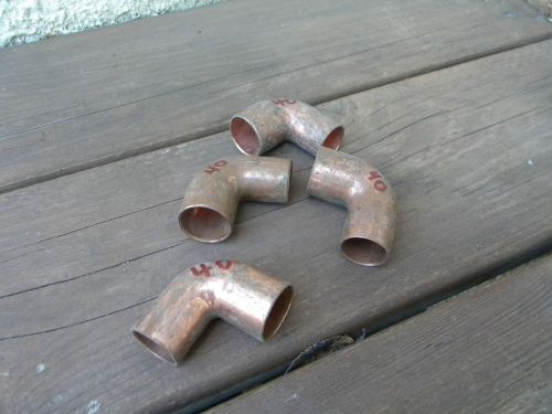 4 pieces 3/4&#034;  Copper Street 90