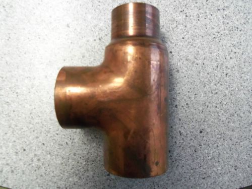 2&#034; x 1 1/2&#034;x  2&#034; copper tee 2 inch for sale