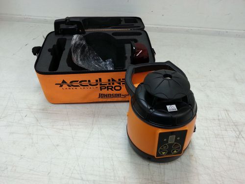 Johnson Acculine Pro Self-leveling Rotary 2000 Laser Level 40-6525 FREE SHIPPING