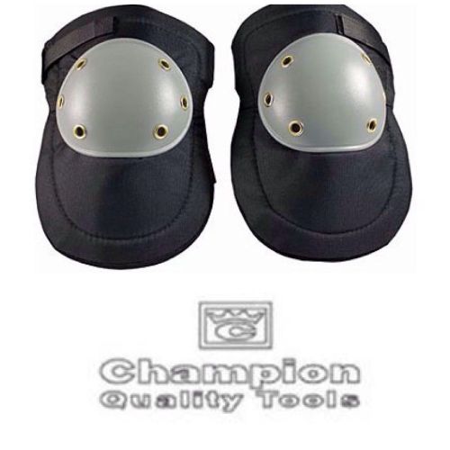 New Pair Black Plastic Cap Knee Pads Construction Flooring Mechanic Comfortable