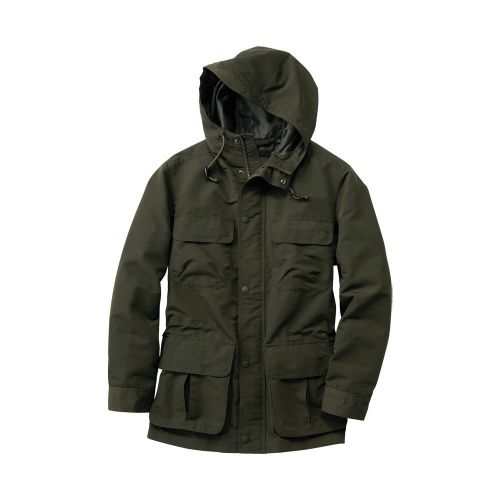 Tough duck men&#039;s canvas parka, medium, moss green for sale