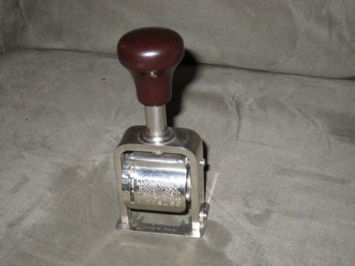 Antique ROBERTS Numbering Machine! Model 50! + Extras!