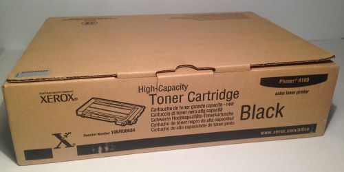 XEROX Phaser 6100 Black High Capacity Toner Cartridge MPN 106R00684 NIB